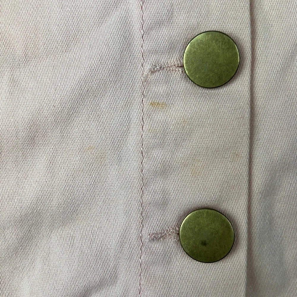 One Heart Pink Floral Embroidered Button Up Mini Skirt Size Medium & XL - Picture 5 of 7